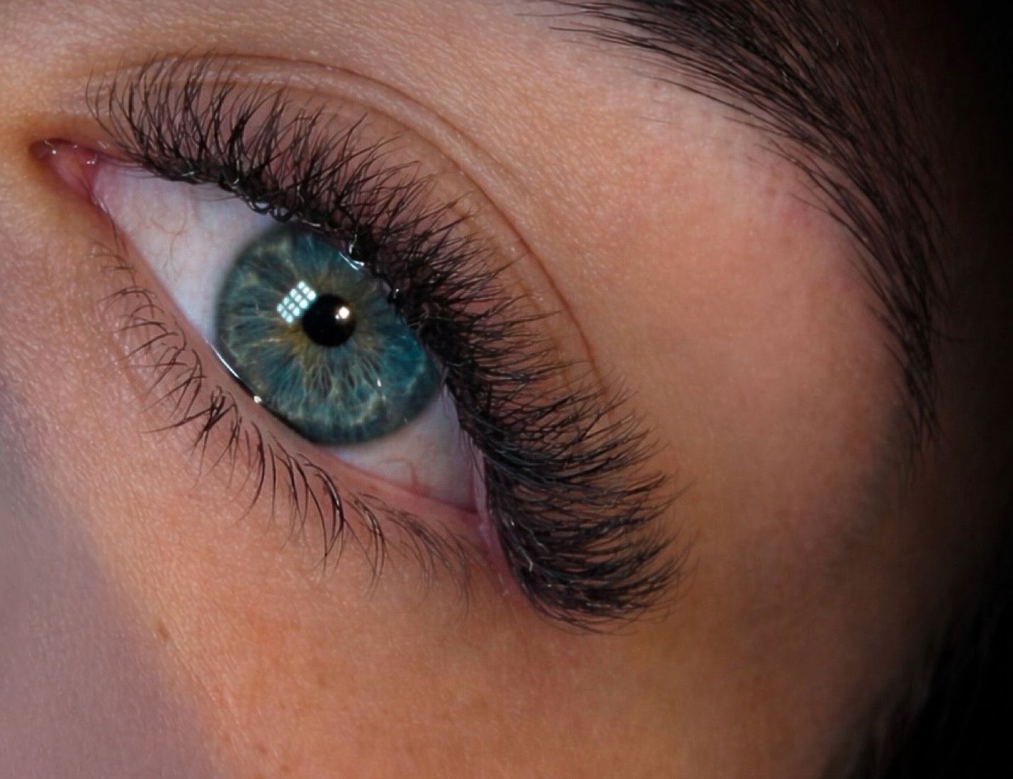 Extension de cils volume, gros plan